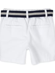 Baby And Toddler Boys Belted Chino Shorts