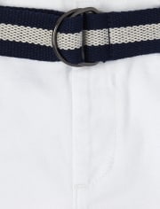 Baby And Toddler Boys Belted Chino Shorts