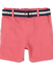 Short chino ceinturé pour bébés et tout-petits garçons