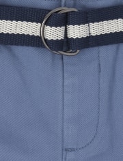Short chino ceinturé pour bébés et tout-petits garçons