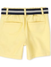 Baby And Toddler Boys Belted Chino Shorts