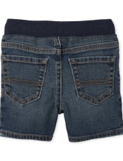Short en jean à enfiler pour bébés et tout-petits garçons