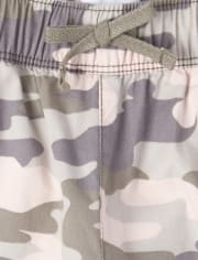 Girls Camo Pull On Beach Pants