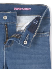 Girls Super-Soft Knit Denim Jeggings
