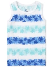 Baby And Toddler Boys Mix And Match Striped Palm Tree Tank Top