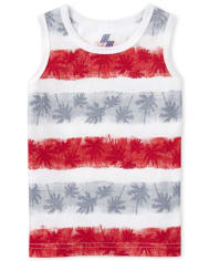 Baby And Toddler Boys Mix And Match Striped Palm Tree Tank Top