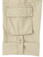 Pantalones cargo enrollables sin cierres para bebés y niños pequeños
