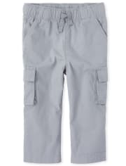 Baby And Toddler Boys Roll Up Pull On Cargo Pants