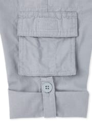 Baby And Toddler Boys Roll Up Pull On Cargo Pants