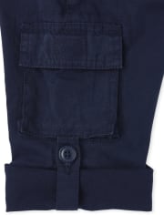 Baby And Toddler Boys Roll Up Pull On Cargo Pants