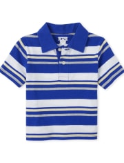 Baby And Toddler Boys Striped Jersey Polo