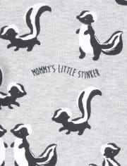 Baby And Toddler Boys Little Stinker Matching Snug Fit Cotton One Piece Pajamas
