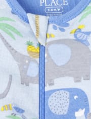 Baby And Toddler Boys Jungle Snug Fit Cotton One Piece Pajamas