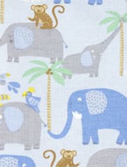 Baby And Toddler Boys Jungle Snug Fit Cotton One Piece Pajamas