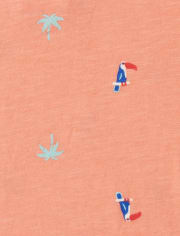 Polo de punto a juego con estampado para bebés y niños pequeños