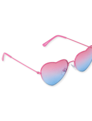 Girls Ombre Heart Sunglasses