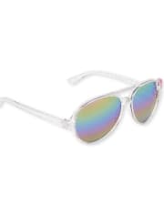 Toddler Girls Glitter Aviator Sunglasses