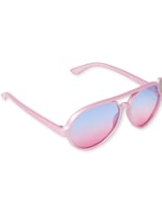 Toddler Girls Glitter Aviator Sunglasses