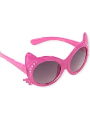 Toddler Girls Rhinestud Cat Ear Sunglasses