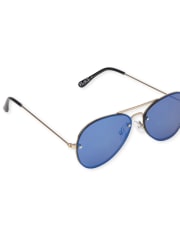 Boys Frameless Aviator Sunglasses