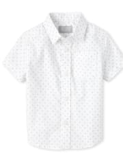 Baby And Toddler Boys Dad And Me Print Poplin Matching Button Up Shirt