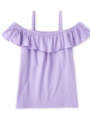 Top con hombros descubiertos y volante Mix And Match para niñas