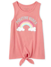 Girls Mix And Match Glitter Tie Front Top