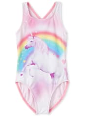 Childrens unicorn swimsuit Clearance