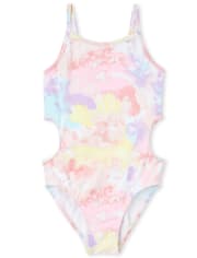 Girls tie dye swimsuit