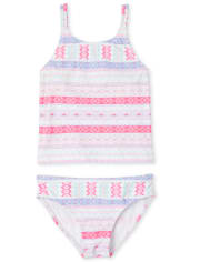Maillot de bain tankini imprimé pour filles