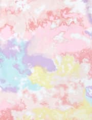 Maillot de bain Rashguard tie-dye pour fille
