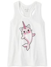 Girls Mix And Match Glitter Racerback Tank Top