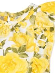 Baby Girls Floral Ruffle Romper 2-Pack