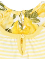 Baby Girls Floral Ruffle Romper 2-Pack
