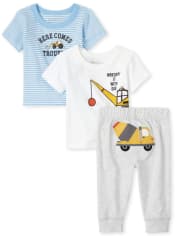 Ensemble de jeu 3 pièces Construction Trouble pour bébé garçon