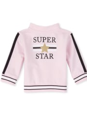 Conjunto de ropa de juego de 3 piezas para bebé niña Glitter Super Star