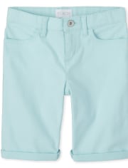Girls Roll Cuff Skimmer Shorts