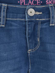 Girls Roll Cuff Denim Skimmer Shorts