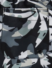 Boys Palm Tree Swim Trunks