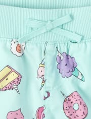 Girls Unicorn Dessert Pull On Shorts