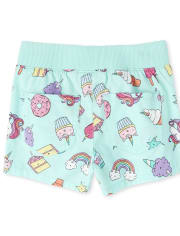 Girls Unicorn Dessert Pull On Shorts