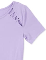 Girls Criss Cross Everyday Dress