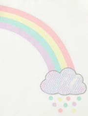 Baby And Toddler Girls Tassel Rainbow Top