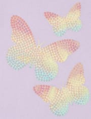 Top asimétrico con adornos para bebés y niñas pequeñas