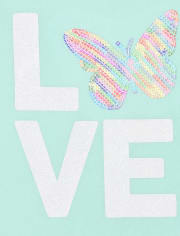 Top asimétrico con adornos para bebés y niñas pequeñas