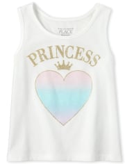 Camiseta sin mangas con purpurina Mix And Match para bebés y niñas pequeñas