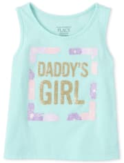 Camiseta sin mangas con purpurina Mix And Match para bebés y niñas pequeñas