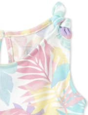 Baby And Toddler Girls Palm Romper