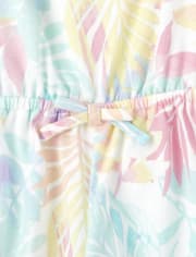 Baby And Toddler Girls Palm Romper