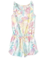 Baby And Toddler Girls Palm Romper